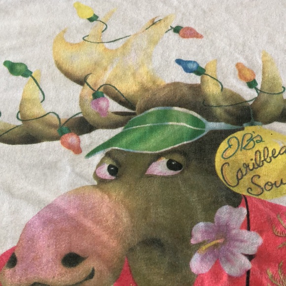 Vintage Jimmy Buffett Caribbean Soul Christmas T-shirt - Picture 4 of 8